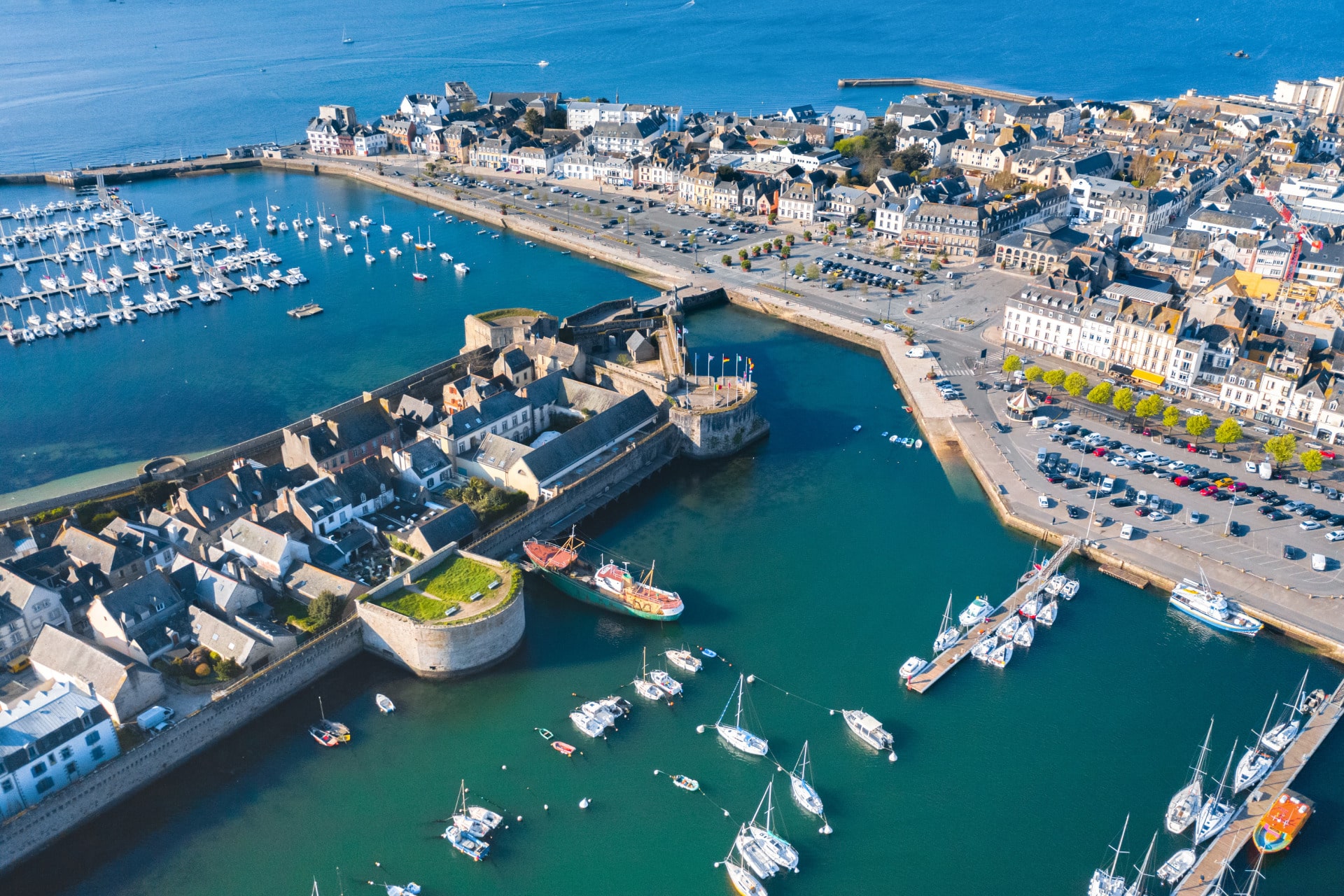 Port de Concarneau dans le Finistère